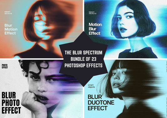 The Blur Spectrum Bundle Of 23 Photoshop Effects