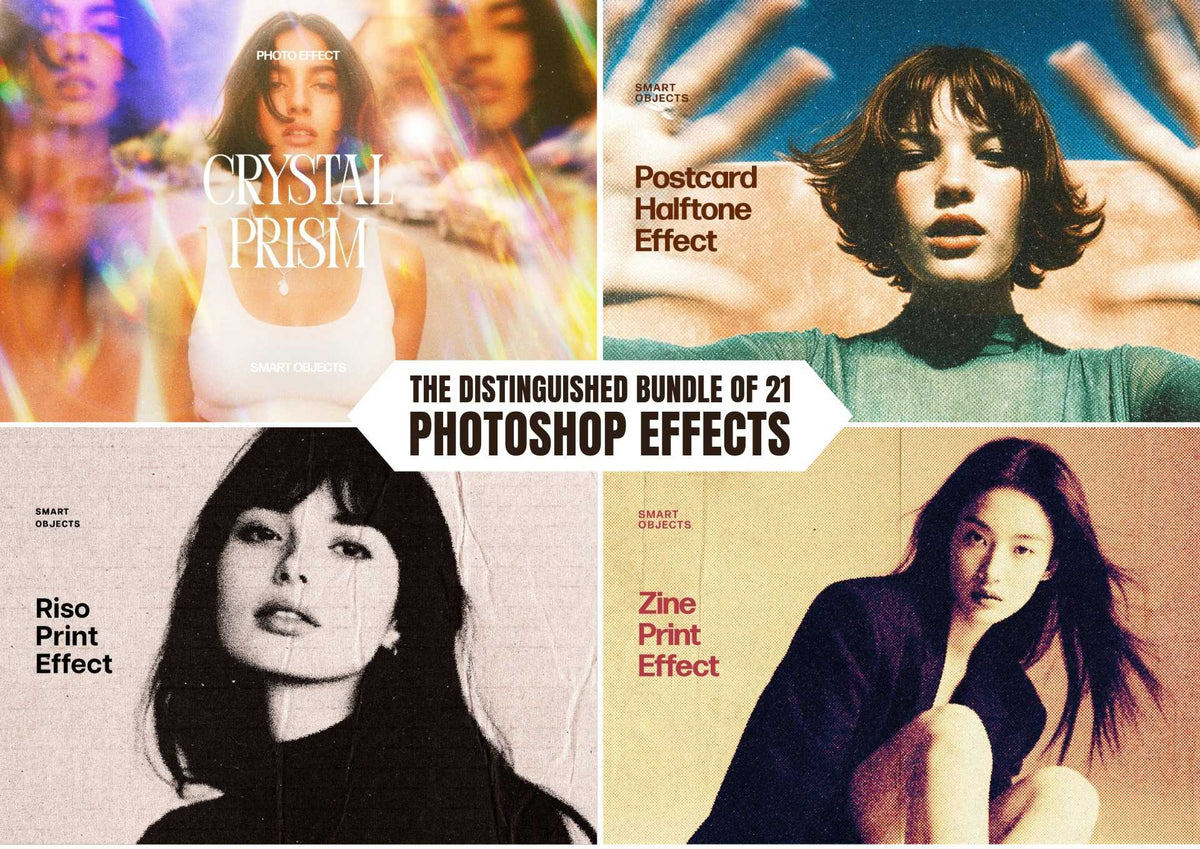 The Distinguished Bundle Of 21 Photoshop Effects