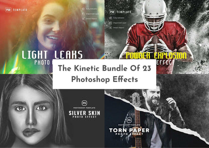 The Kinetic Bundle Of 23 Photoshop Effects
