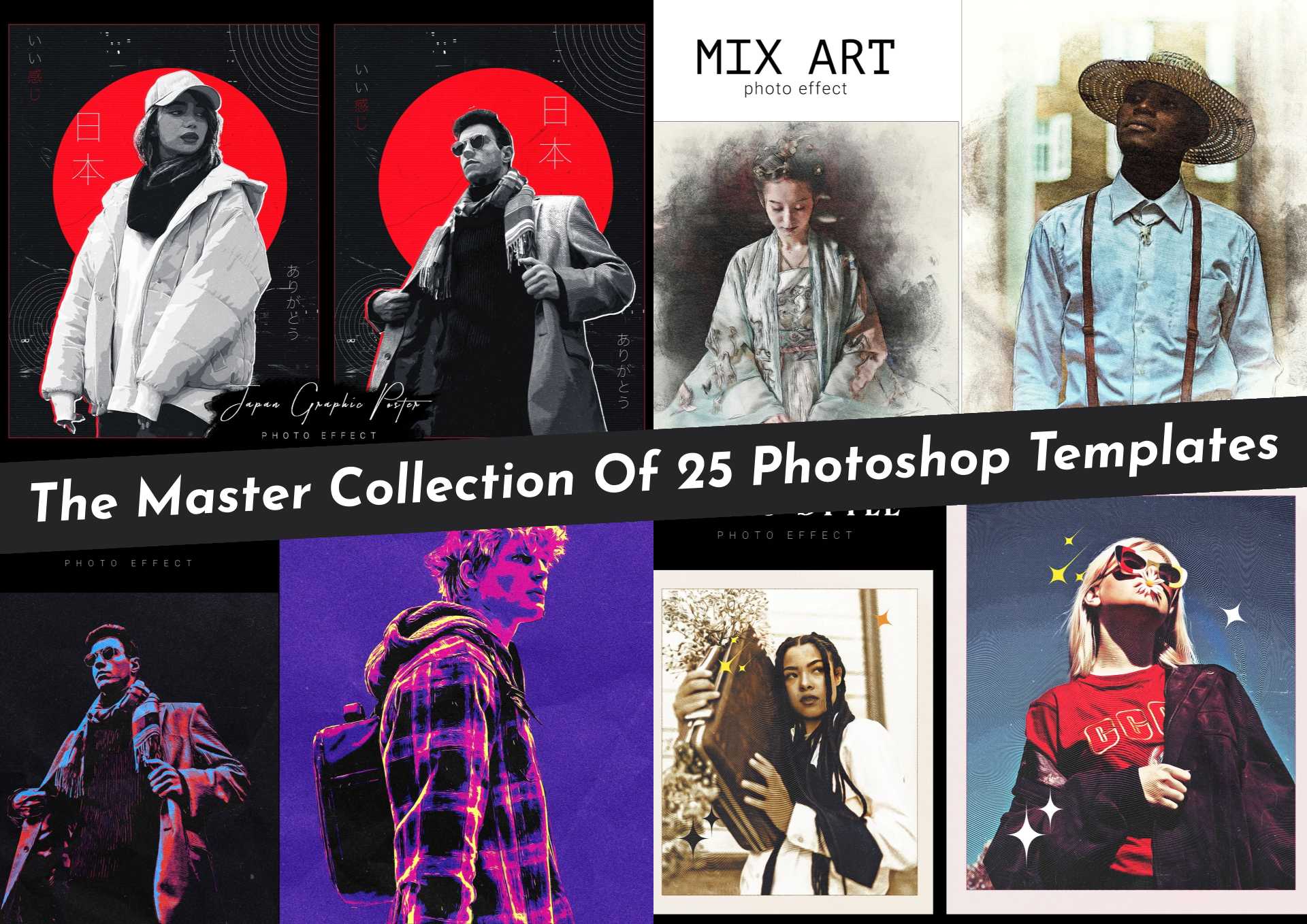 The Master Collection Of 25 Photoshop Templates - Photoboto