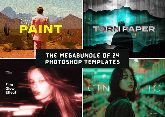 The Megabundle Of 24 Photoshop Templates - Photoboto