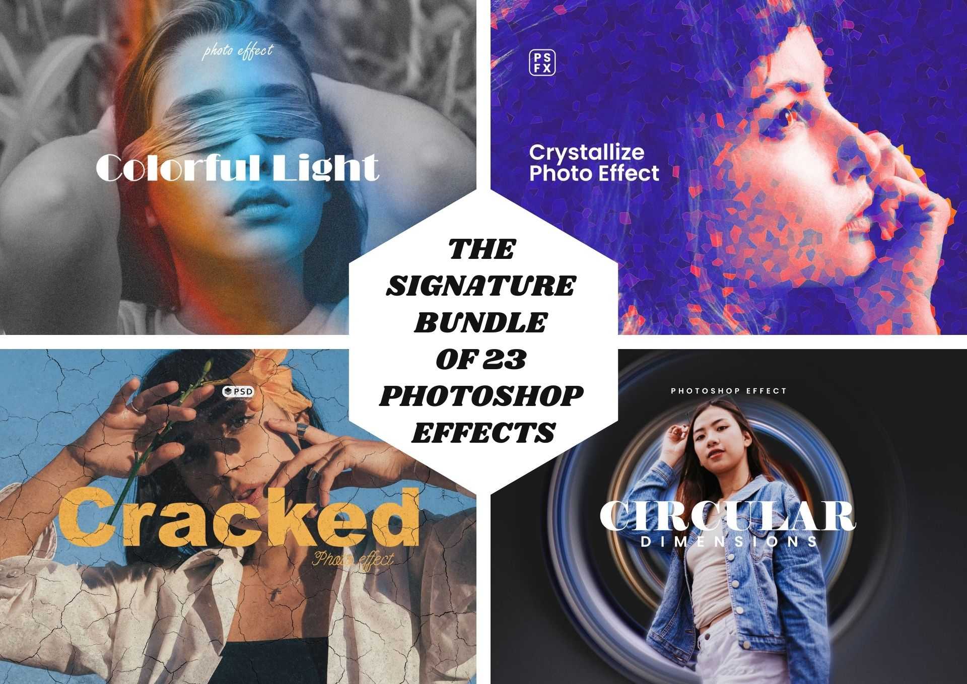 The Signature Bundle Of 23 Photoshop Effects - Photoboto