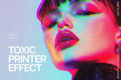 21 Screenprint Photoshop Effects Bundle
