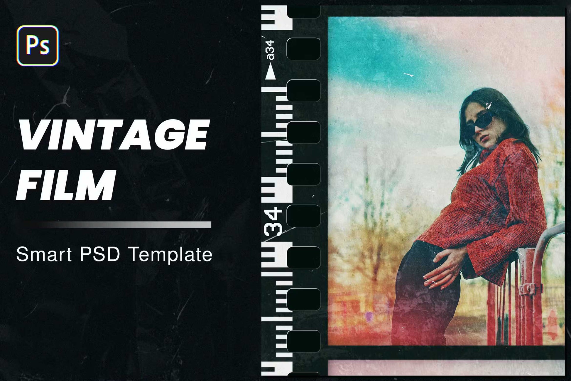 23 Realistic Vintage Photoshop Templates Bundle - Photoboto