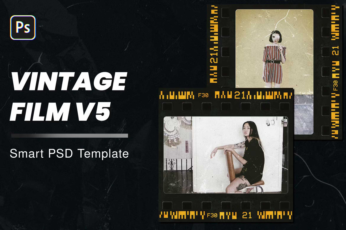 24 Nostalgic Photoshop Effects Bundle - Photoboto