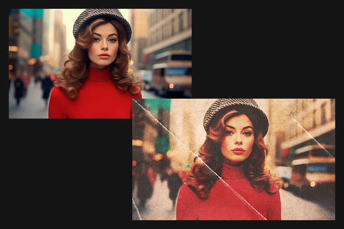 20 Retro Reimagined Photoshop Templates Pack - Photoboto