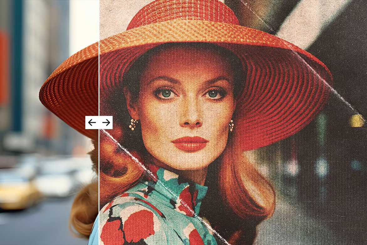 20 Retro Reimagined Photoshop Templates Pack - Photoboto