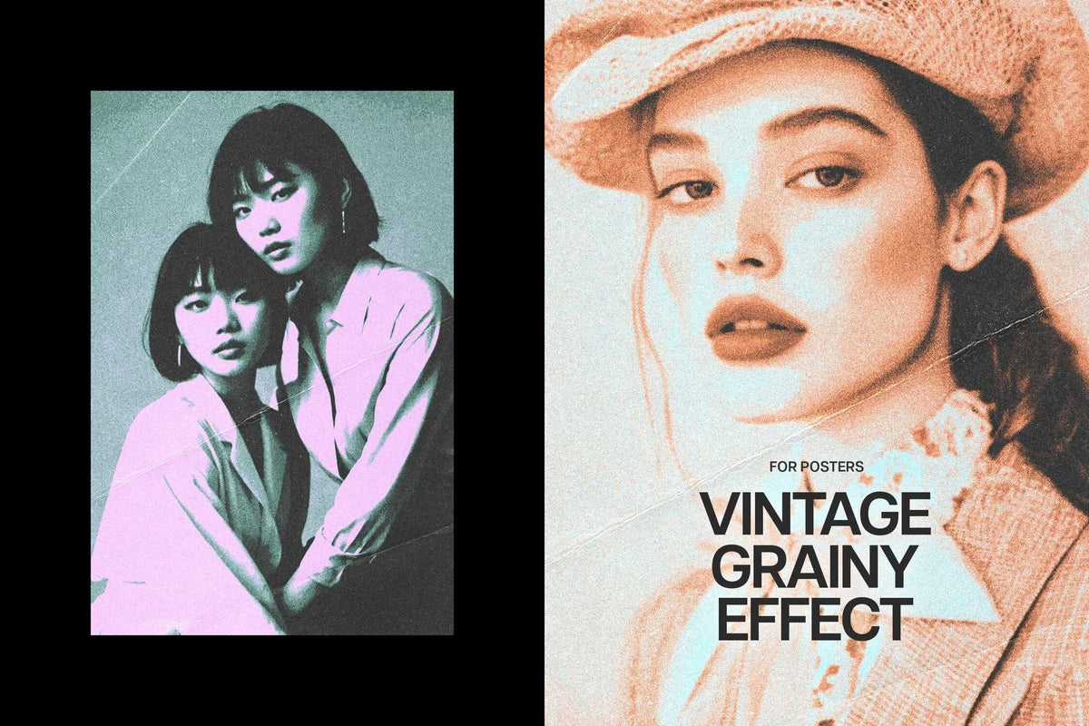 25-In-1 Vintage Revival Photoshop Effects Bundle