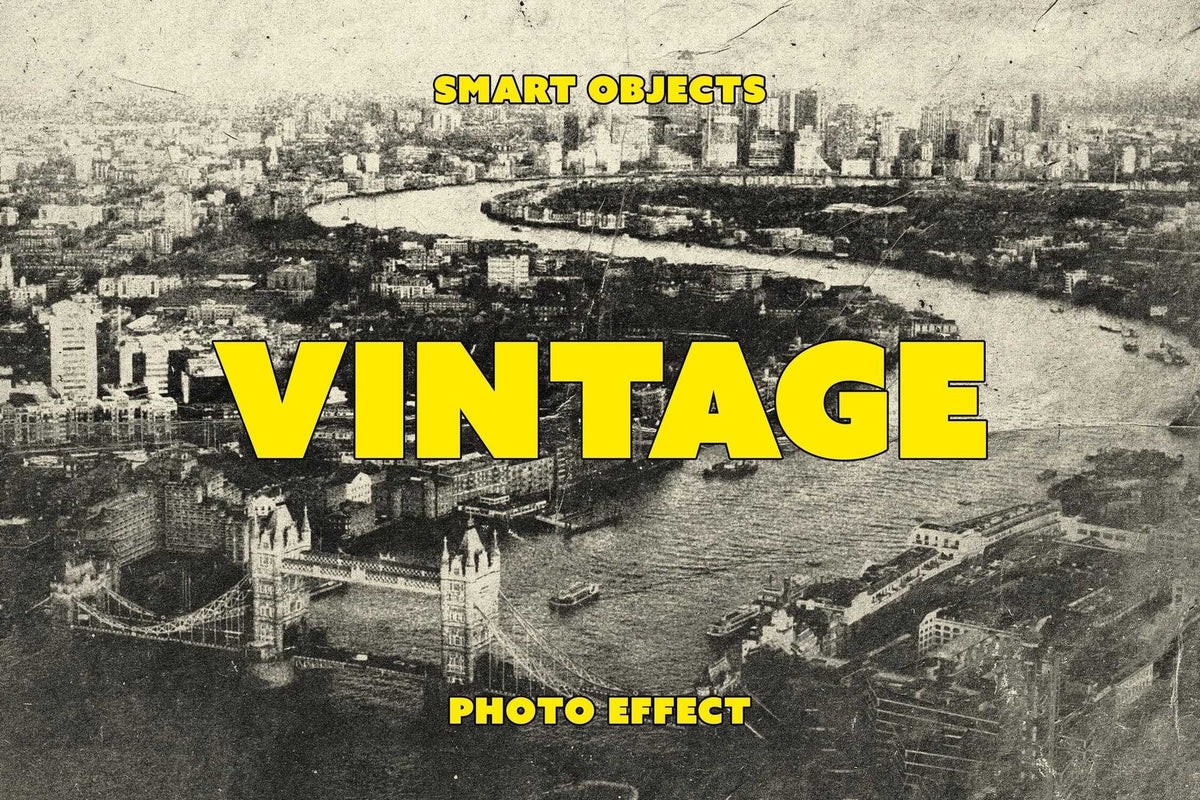 24-In-1 Rustic Vintage Photoshop Effects Bundle