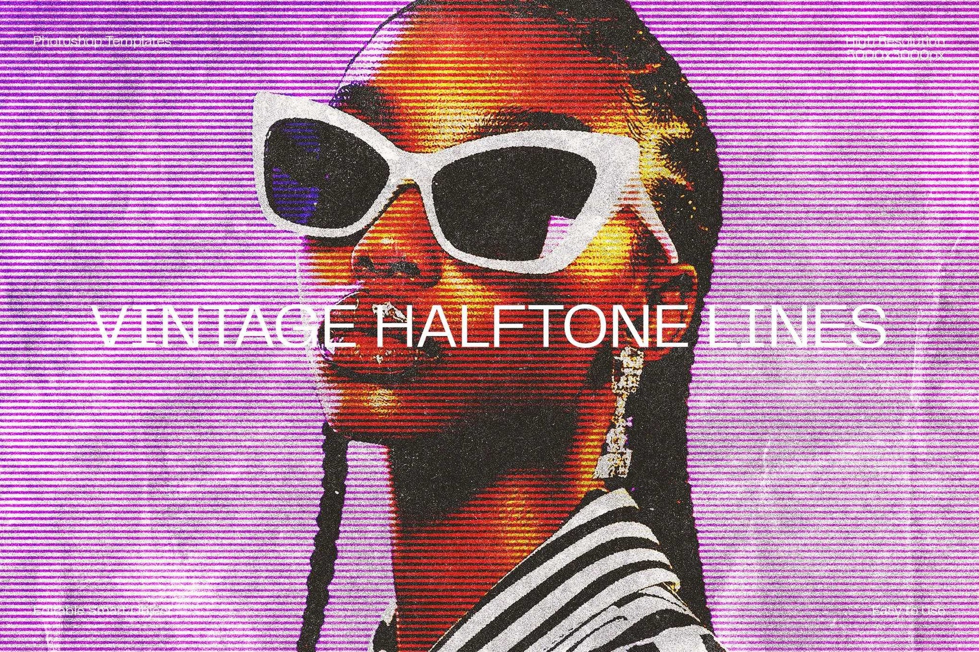 20 Retro Reimagined Photoshop Templates Pack - Photoboto