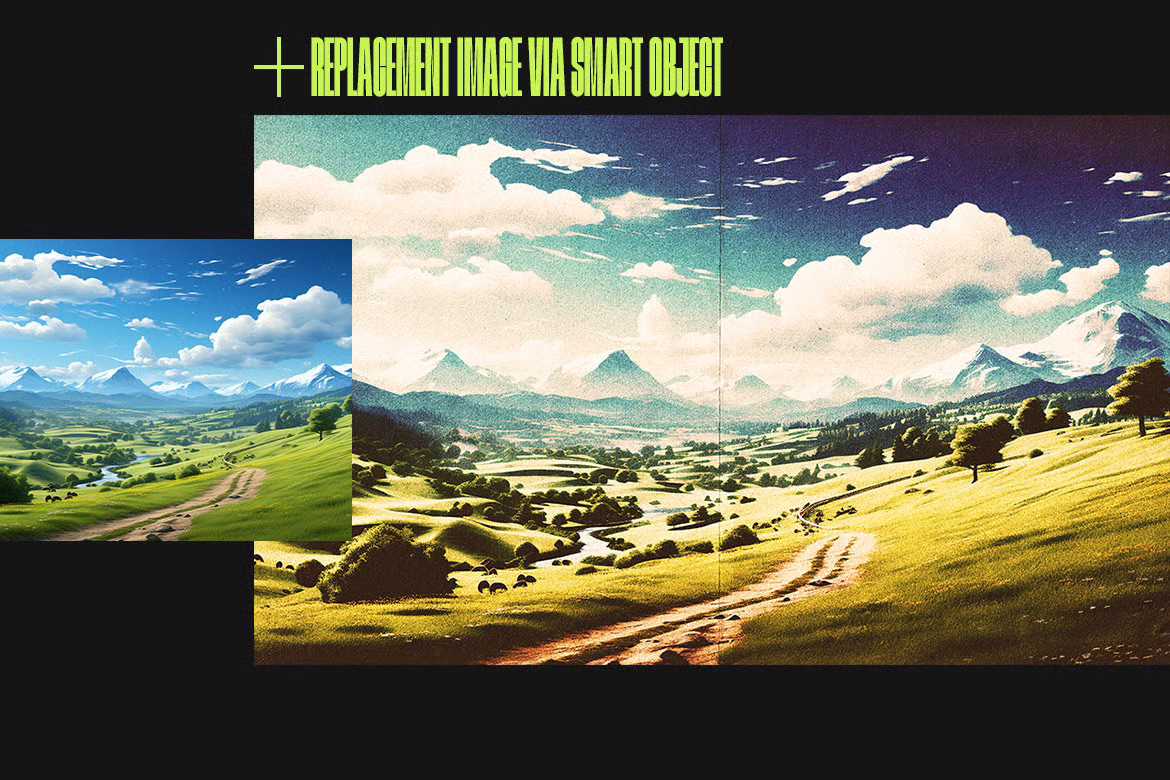 20 Retro Reimagined Photoshop Templates Pack - Photoboto