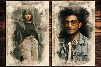23 Realistic Vintage Photoshop Templates Bundle - Photoboto