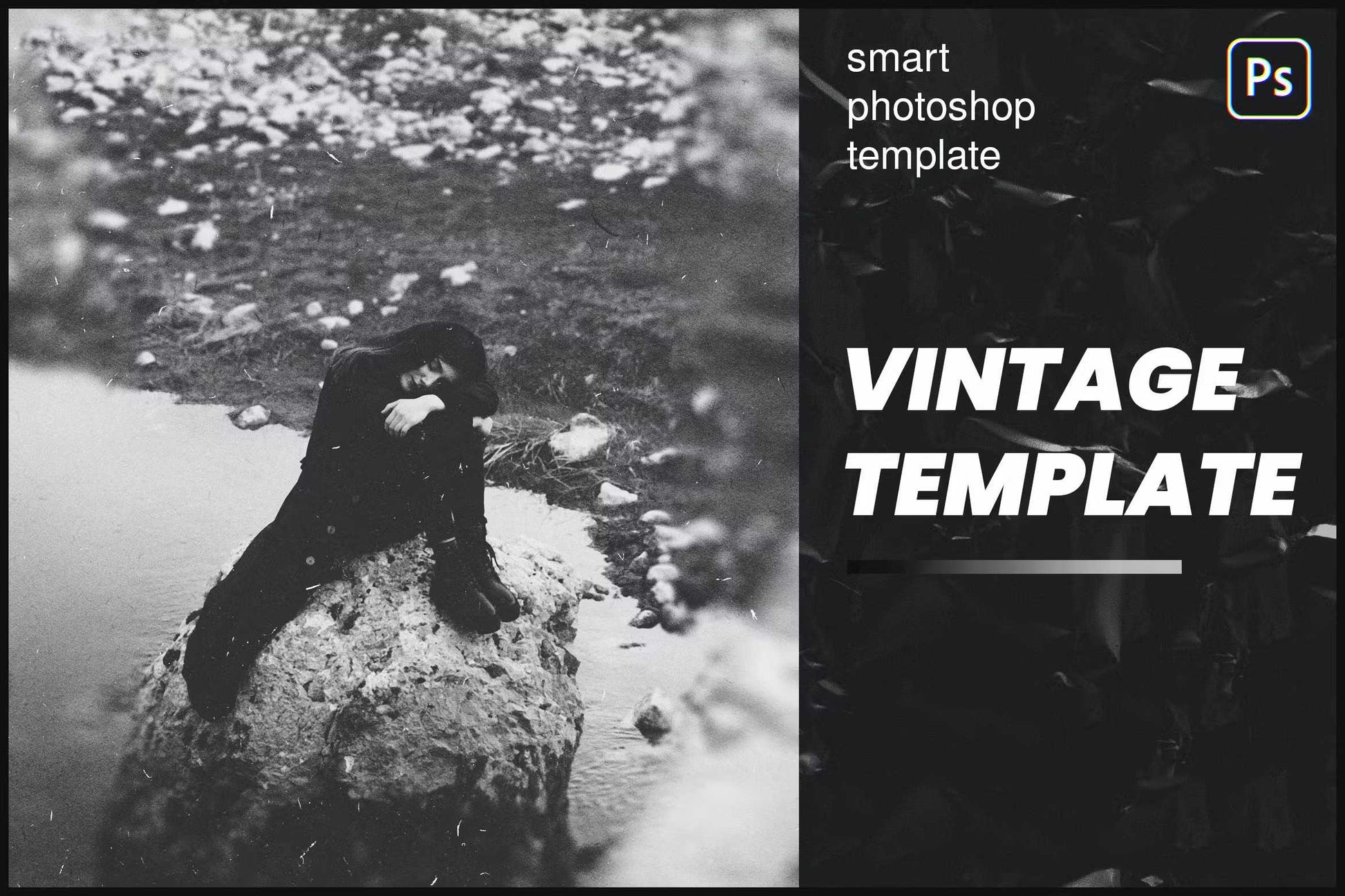 23 Realistic Vintage Photoshop Templates Bundle - Photoboto
