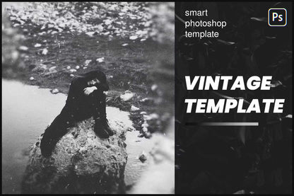 23 Realistic Vintage Photoshop Templates Bundle - Photoboto
