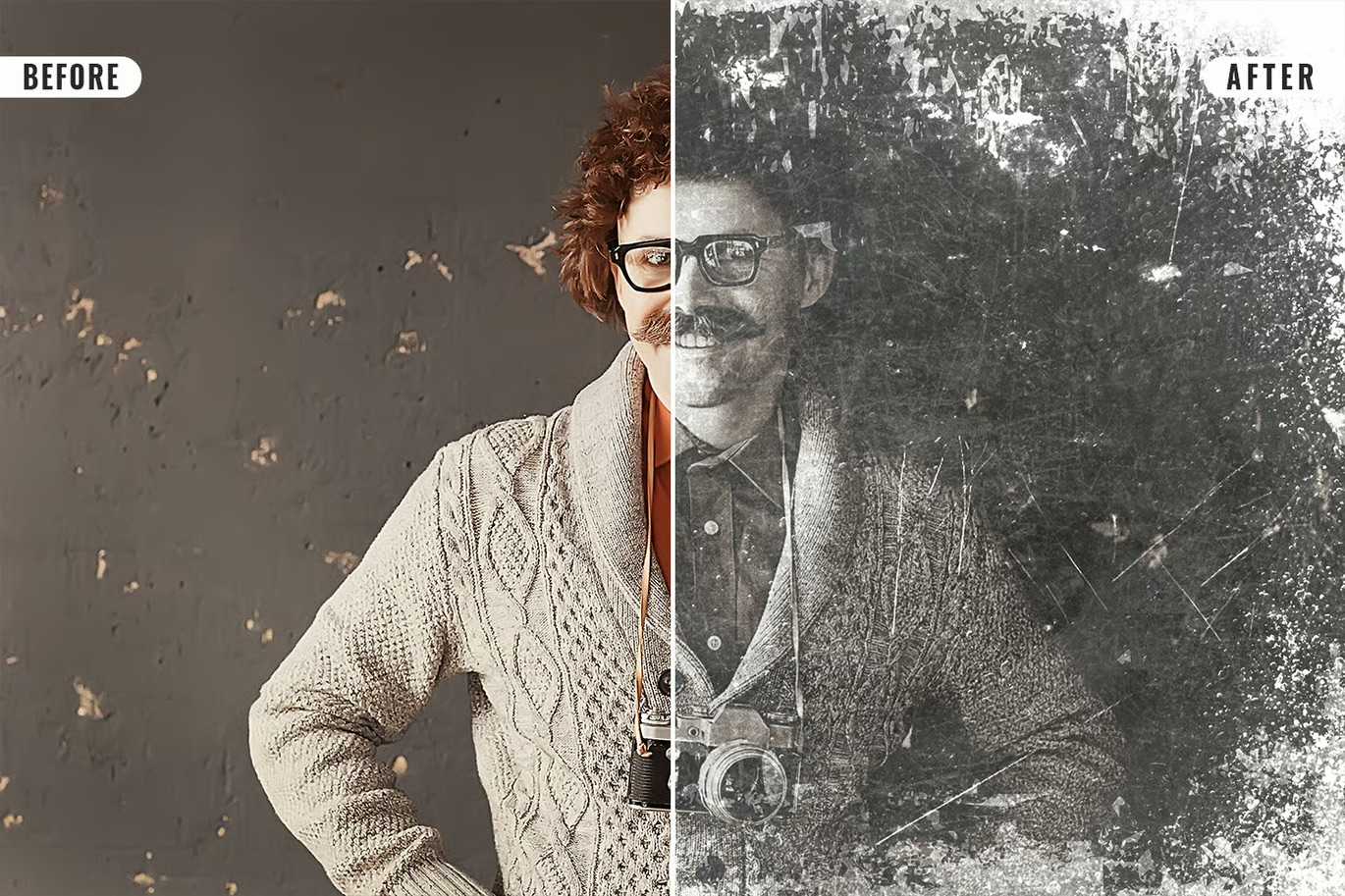 20 Cinematic Vintage Photoshop Effects Pack