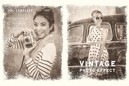 20 Cinematic Vintage Photoshop Effects Pack