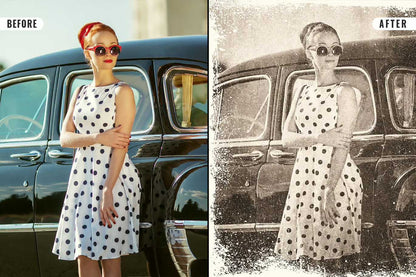 20 Cinematic Vintage Photoshop Effects Pack