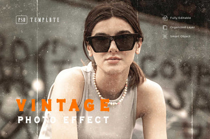 19 Aged Vintage Photoshop Effects Bundle