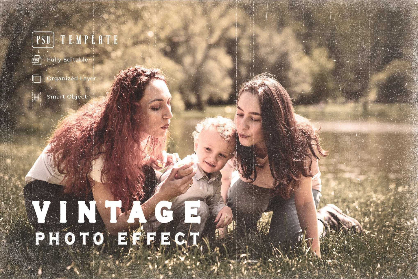 19 Aged Vintage Photoshop Effects Bundle