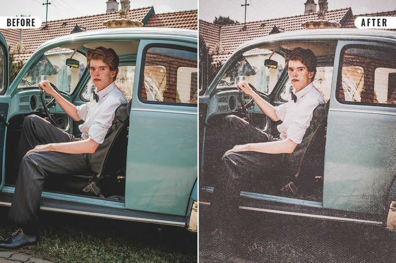 19 Aged Vintage Photoshop Effects Bundle