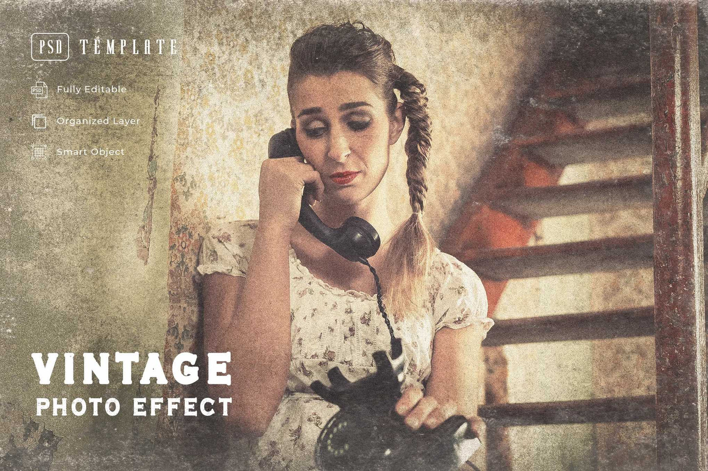 19 Aged Vintage Photoshop Effects Bundle