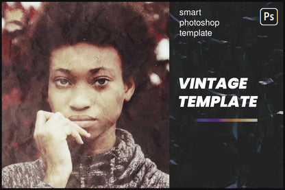23 Realistic Vintage Photoshop Templates Bundle - Photoboto