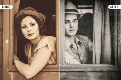 20 Cinematic Vintage Photoshop Effects Pack