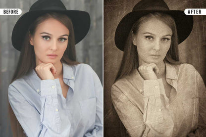 19 Aged Vintage Photoshop Effects Bundle