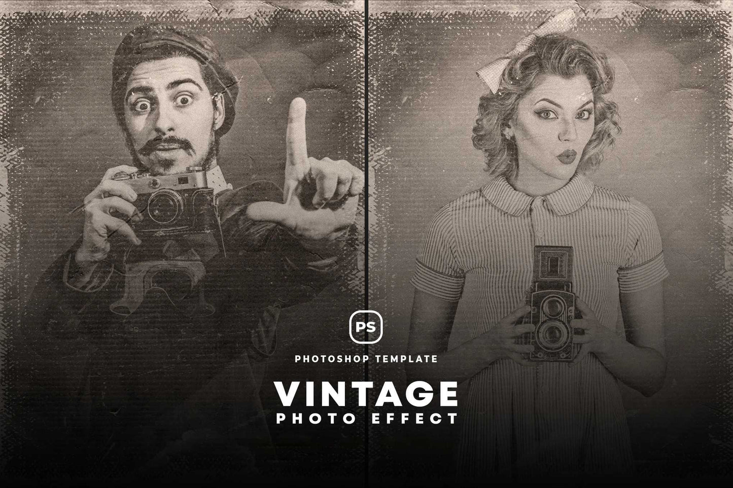 20 Cinematic Vintage Photoshop Effects Pack