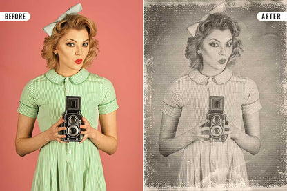 20 Cinematic Vintage Photoshop Effects Pack