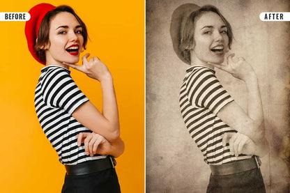 20 Cinematic Vintage Photoshop Effects Pack