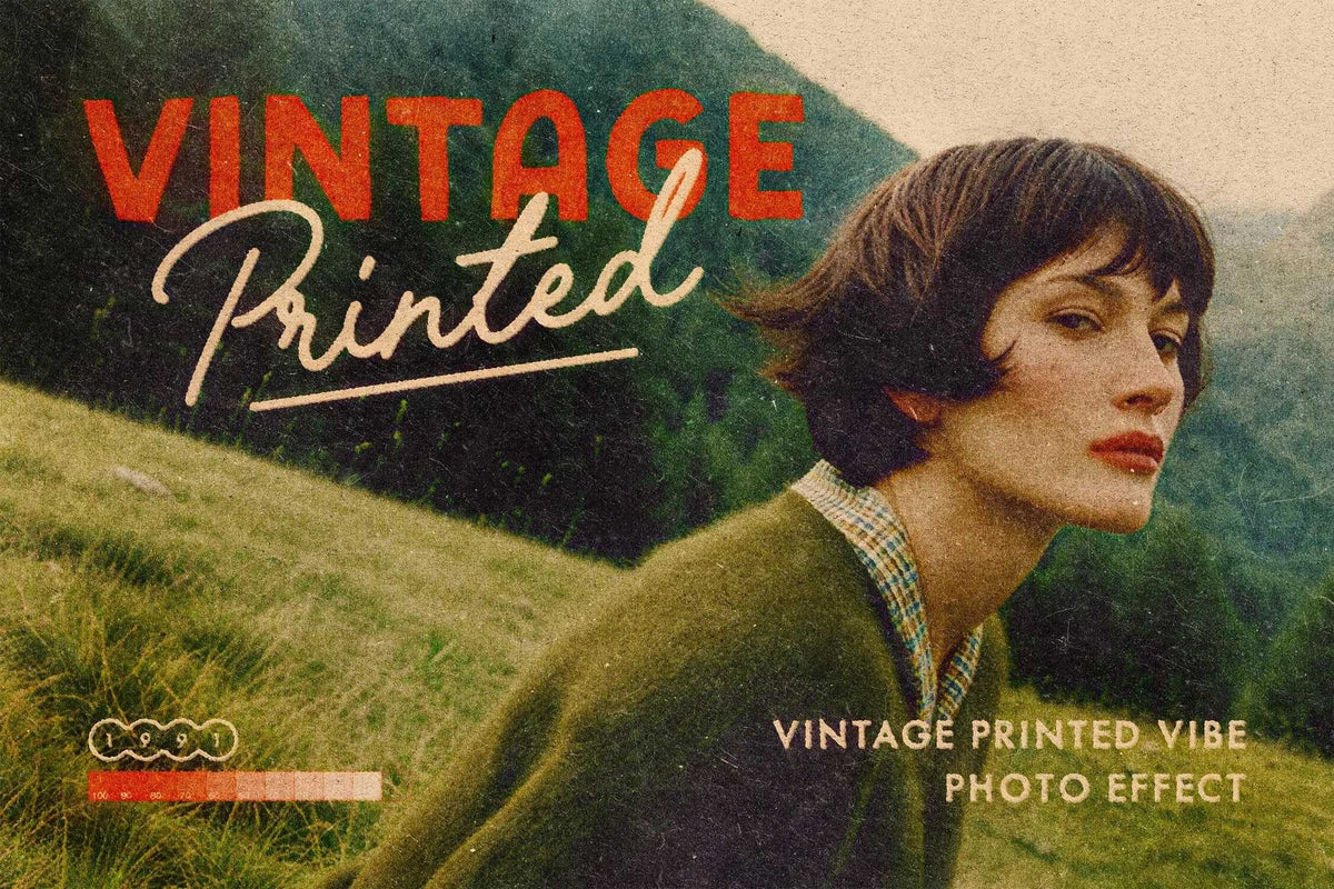 25-In-1 Faded Vintage Photoshop Effects Bundle