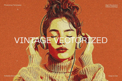 20 Retro Reimagined Photoshop Templates Pack - Photoboto