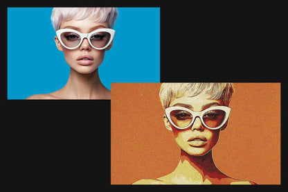 20 Retro Reimagined Photoshop Templates Pack - Photoboto