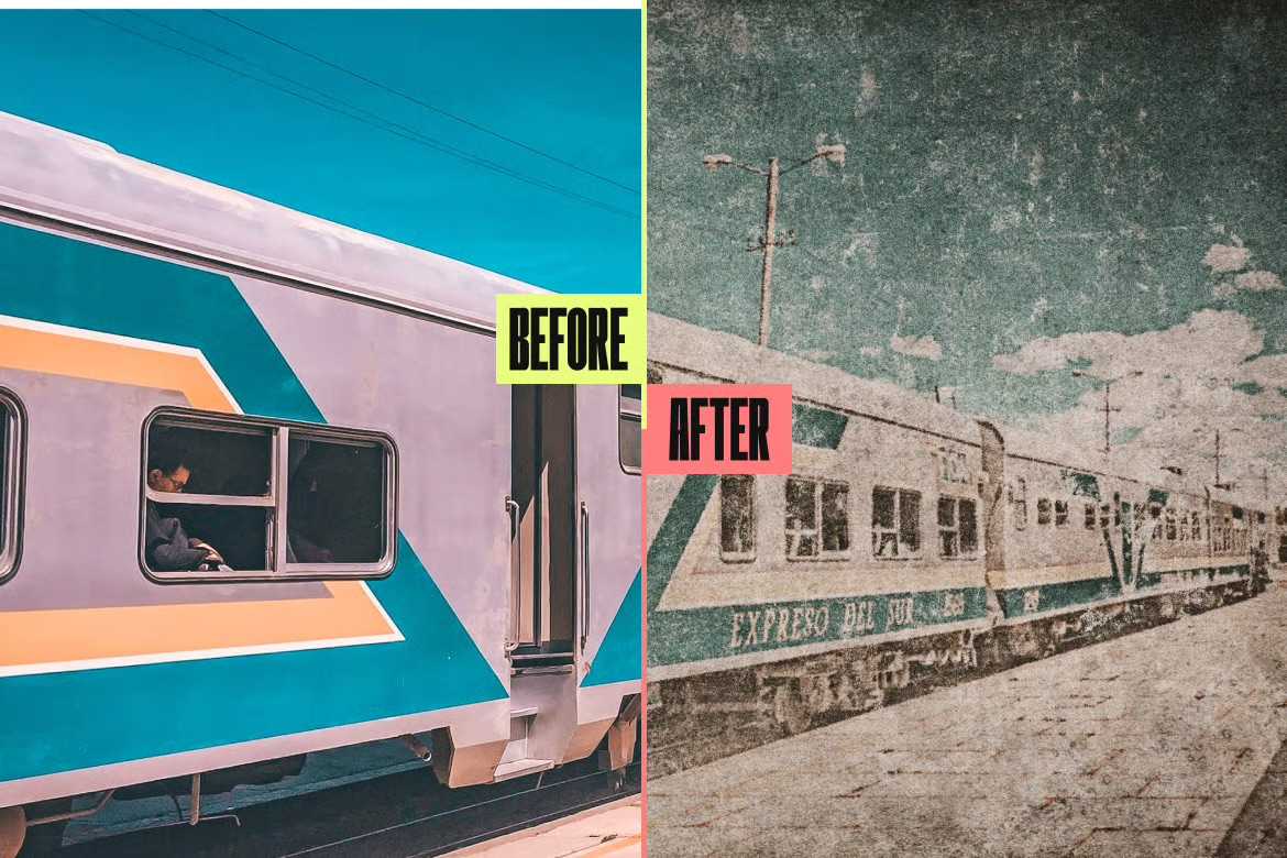 20 Retro Reimagined Photoshop Templates Pack - Photoboto