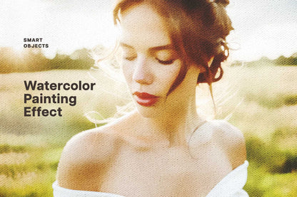 17-In-1 Textured Watercolor Photoshop Effects Bundle