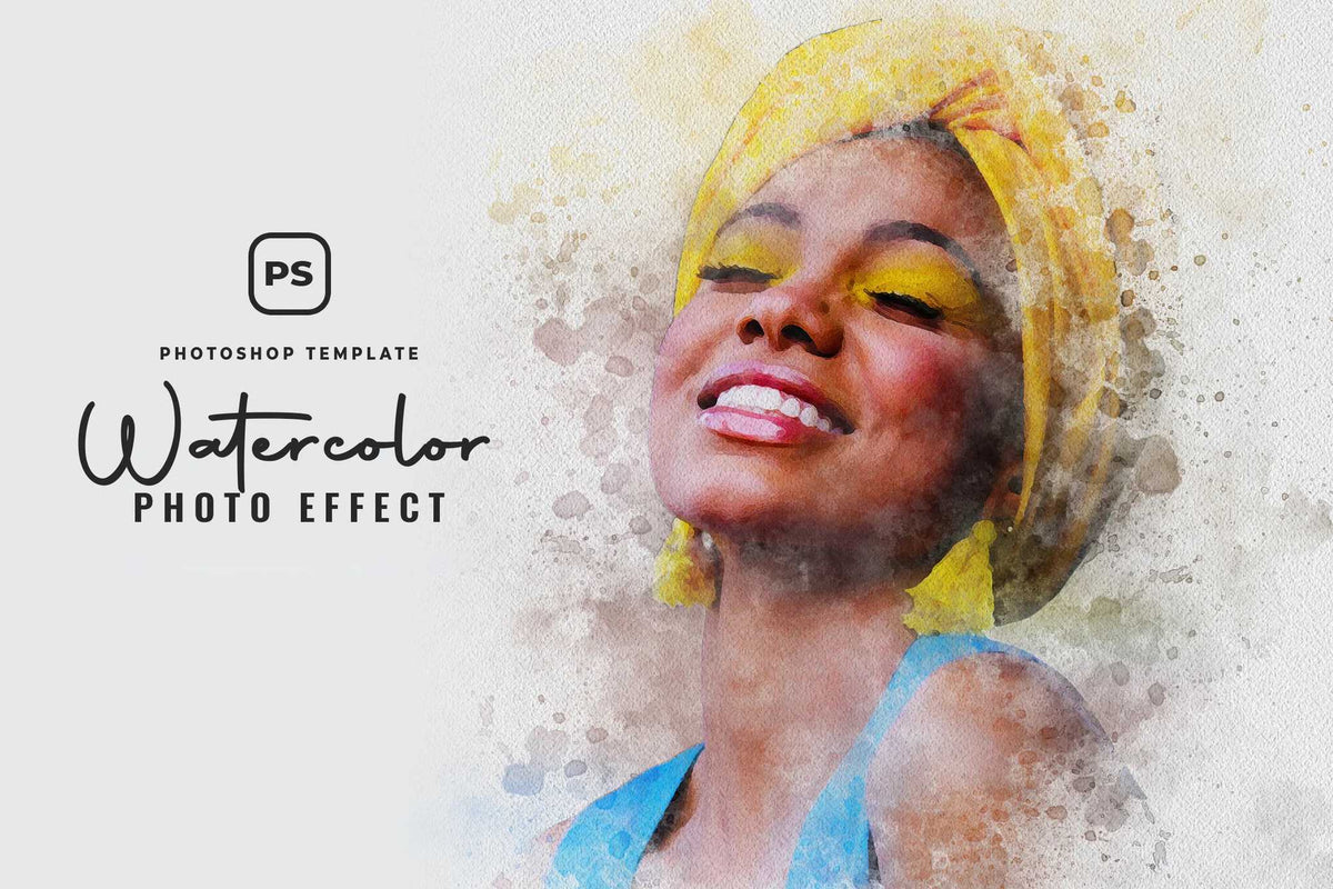 21 Painterly Watercolor Photoshop Effects Collection