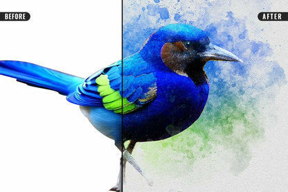 22 Fluid Watercolor Photoshop Effects Collection