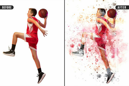 21 Painterly Watercolor Photoshop Effects Collection