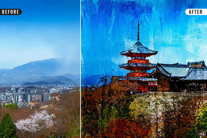 21 Painterly Watercolor Photoshop Effects Collection