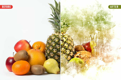 21 Painterly Watercolor Photoshop Effects Collection