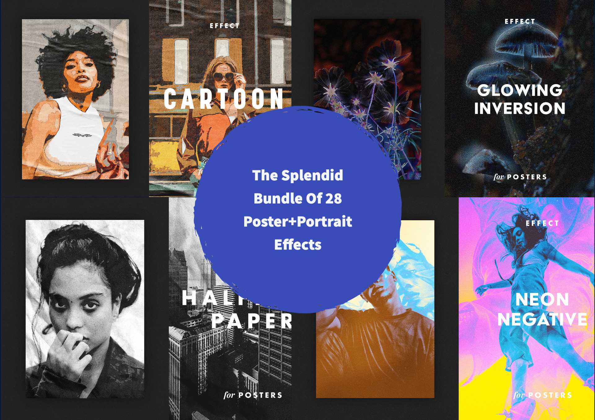 The Splendid Bundle Of 28 Poster+Portrait Effects - Photoboto