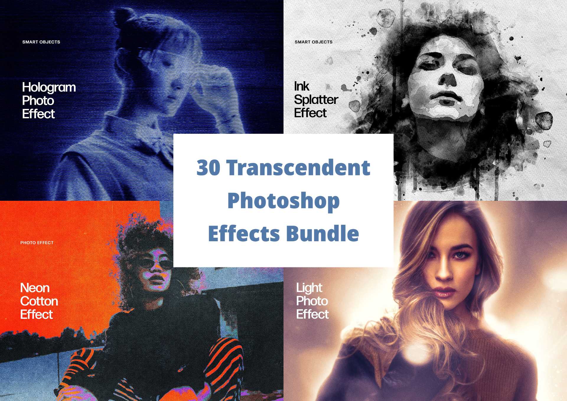 30 Transcendent Photoshop Effects Bundle - Photoboto