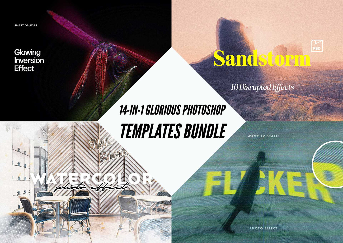 14-In-1 Glorious Photoshop Templates Bundle - Photoboto