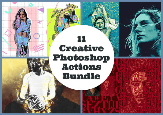 11 Creative Photoshop Actions Bundle - Photoboto