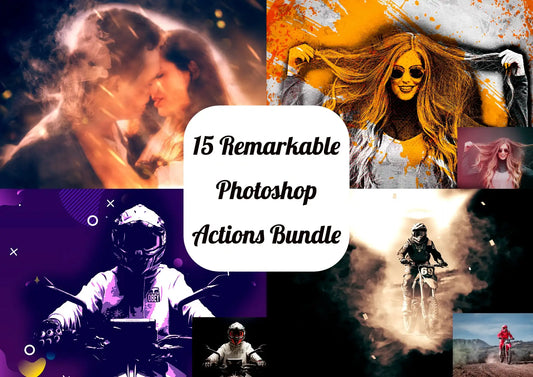 15 Remarkable Photoshop Actions Bundle - Photoboto