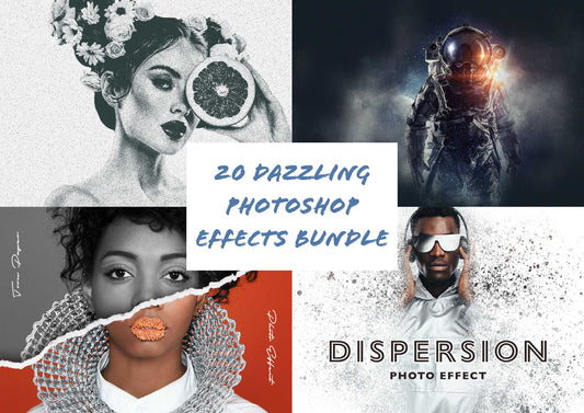 20 Dazzling Photoshop Effects Bundle - Photoboto