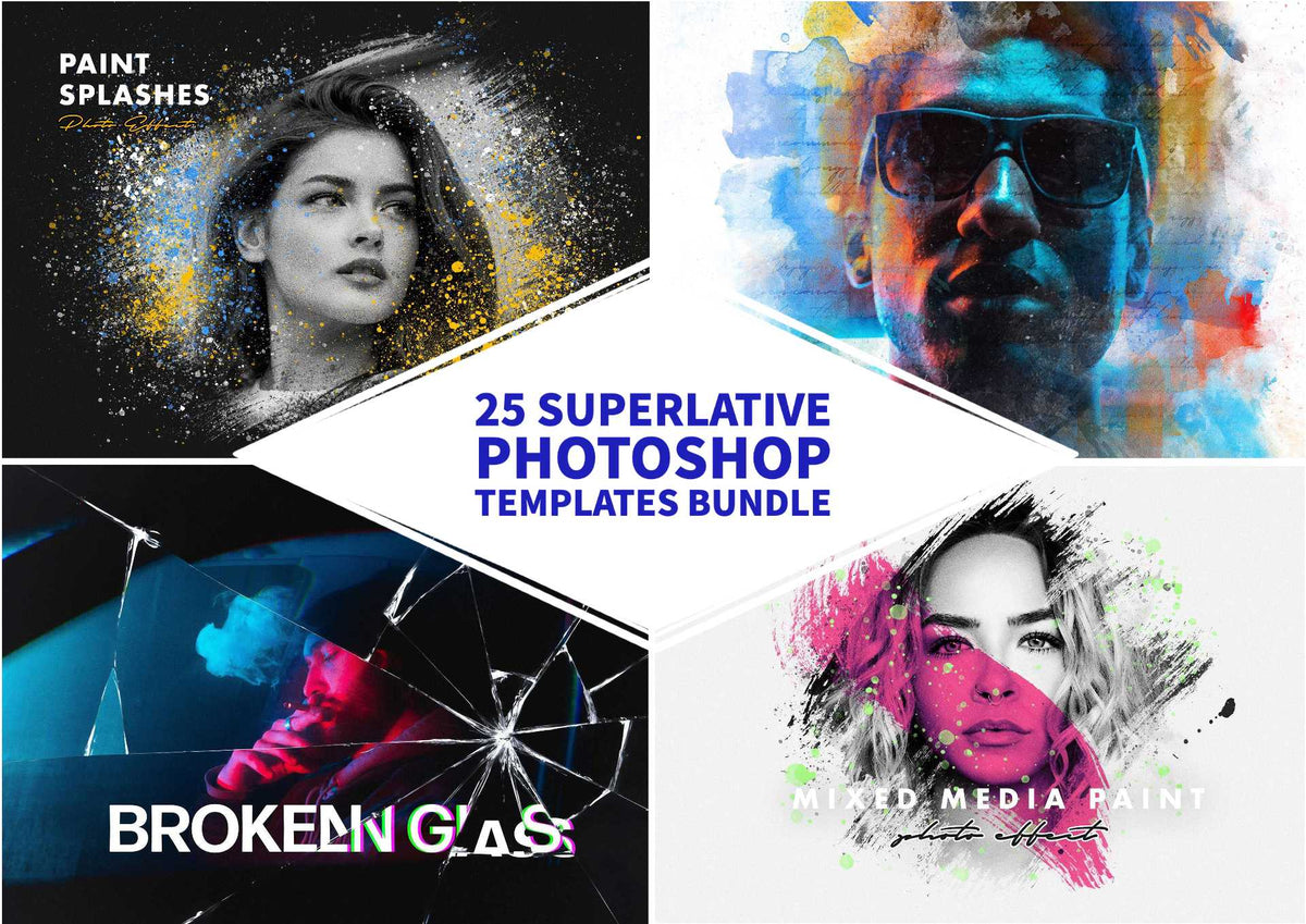 Photosho Sample 25 Superlative Photoshop Templates Bundle – Photoboto