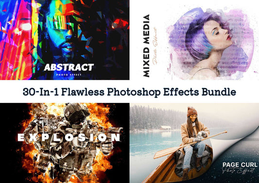 30-In-1 Flawless Photoshop Effects Bundle - Photoboto