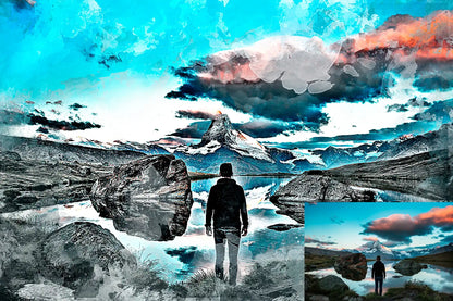 22 Phenomenal Watercolor Photoshop Actions Bundle - Photoboto